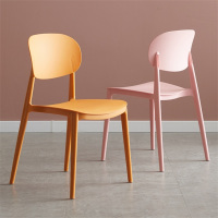鑫环境 加厚塑料北欧塑料餐椅现代简约家用靠背凳子书桌椅网红奶茶店休闲椅化妆椅办公椅培训椅学学习椅培训椅学习椅一体成型椅凳