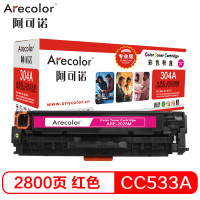 阿可诺Arecolor ARE-2025M(专业版)CC533A红色硒鼓 304A 适用惠普HP CP2025 2320
