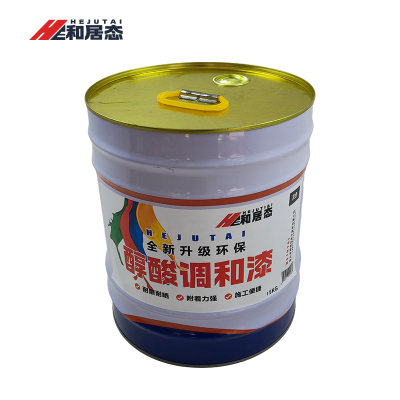 和居态 醇酸调和漆 灰色15千克 桶