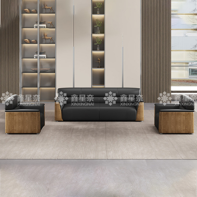 鑫星奈 XXN3110423 办公沙发会客接待沙发 西皮1+1+3组合