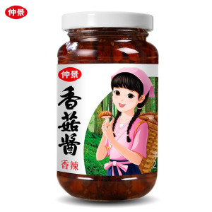 仲景香辣味香菇酱 230g 调味品 下饭拌饭拌面酱 蘑菇酱 300粒香菇一瓶酱 230g