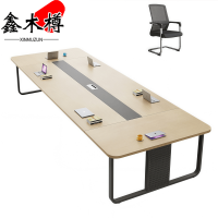鑫木樽会议桌4*1.5m十四椅套