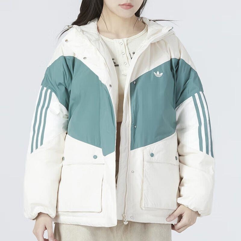 adidas/阿迪达斯女装新款运动服防风保暖连帽羽绒服外套 HS9518 D