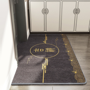 京城派 新中式入户门地垫门垫门口进门多尼尔地毯家用客厅防滑地毯垫子卧室定制脚垫