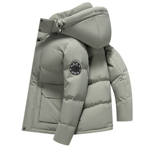 新国标户外迷彩羽绒服男士中长款加厚三防鸭绒脱卸帽防水羽绒服男