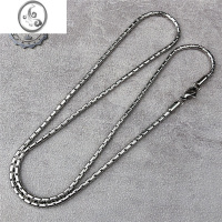 JiMi十字圆锤钛钢项链个性潮流男女时尚朋克嘻哈吊坠配链至ins配饰