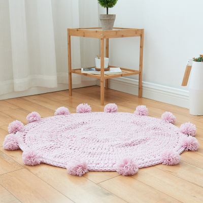 手工编织纯色腈纶榻榻米坐垫飘窗地板餐椅垫田园文艺小清新坐垫