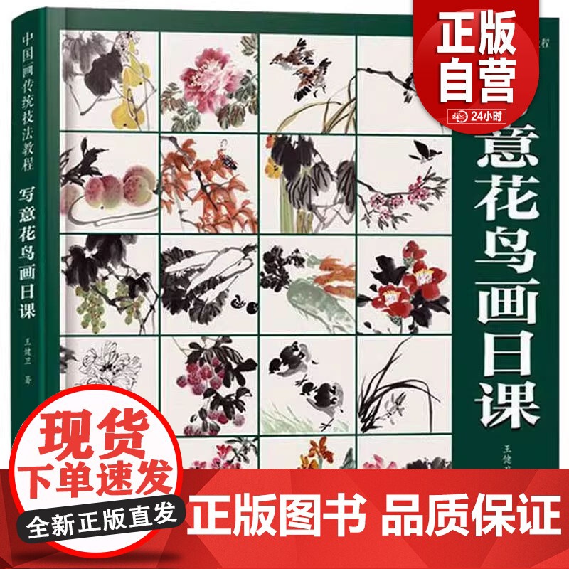 [正版]中国画传统技法教程 写意花鸟画日课 王健卫 9787539341972 福建美术出版社 正版书籍