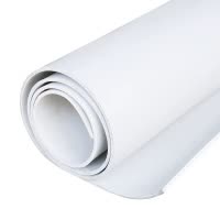 铁工邦 白色橡胶板喷砂房抛丸机胶垫 5mm(1米*4.8米*50公斤 ) 卷