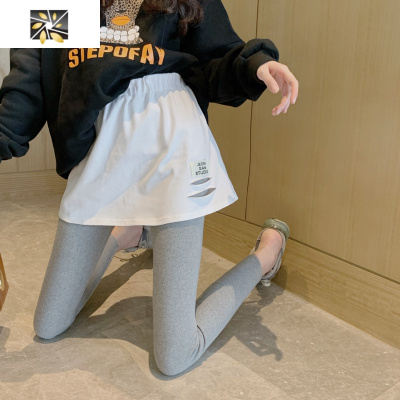 暖青汇屁帘子内搭小白裙半身裙女百搭秋冬下摆叠穿打底器卫衣搭配裙子半身裙