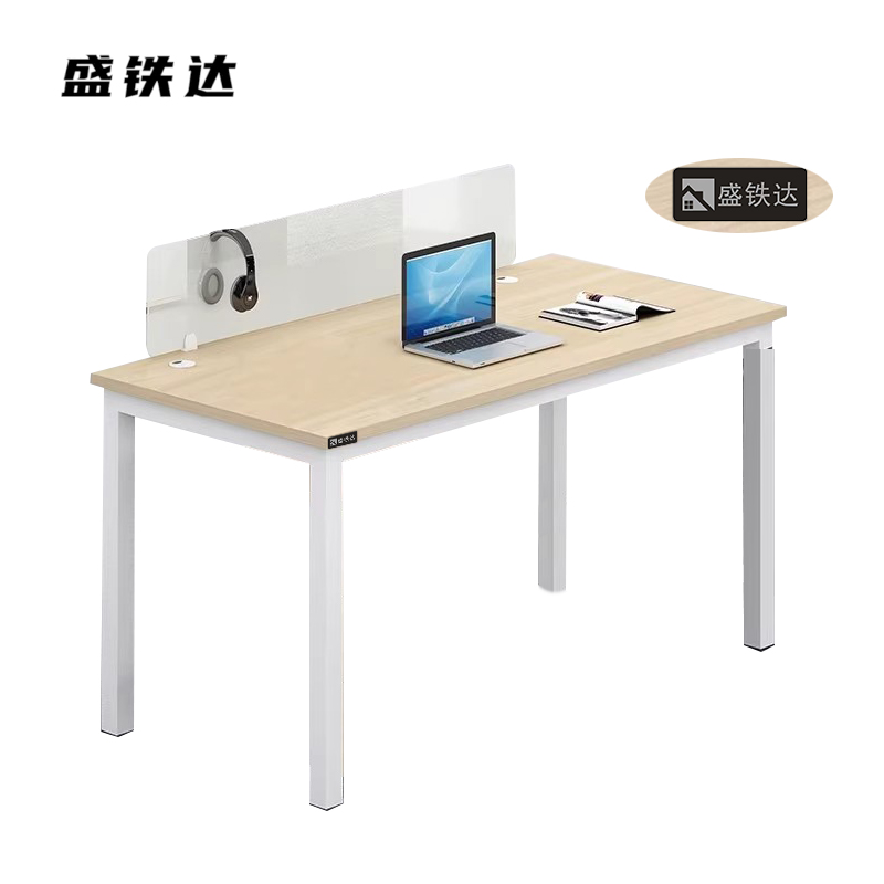 盛铁达 办公桌带挡板 1200*600*750mm STD-XTBG14 张
