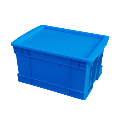 臻远ZY-SNXD-87收纳储物箱长方形物流中转箱带盖子 520*380*270mm