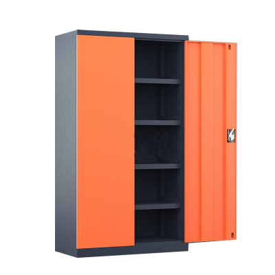 乙壬重型工具柜加厚物件工具储物柜工厂铁皮柜汽修厂零件收纳柜橘色五层