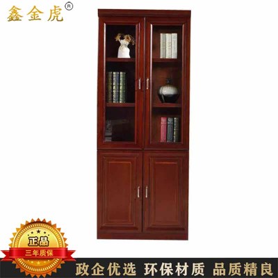 鑫金虎 二门高密度贴木皮油漆书柜办公文件柜 800*400*2000mm