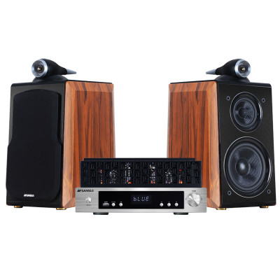 山水(SANSUI)S900HiFi发烧音响无线蓝牙功放话筒点歌机音响套装S980-I三分频六胆管HIFI音响+低音炮