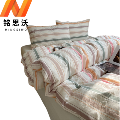 铭思沃 床笠四件套1.8m床 浅咖 套