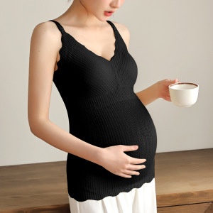 孕妇哺乳背心内衣初春秋款免穿文胸产后喂奶神器防走光哺乳吊带女_1