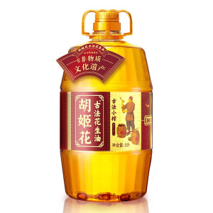 胡姬花古法小榨花生油5L 家用炒菜 食用油