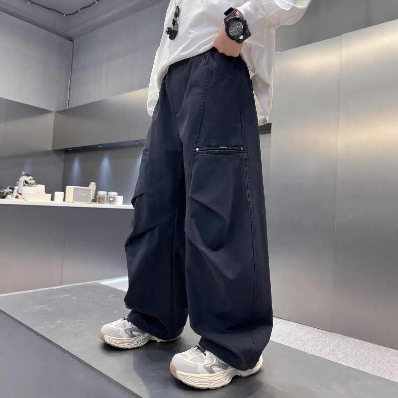 男童裤子春秋款2026新款春季中大童春装洋气宽松长裤儿童休闲裤潮