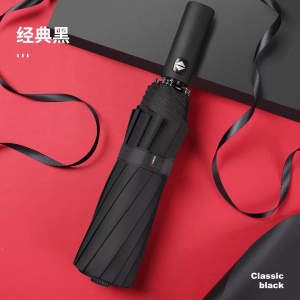 红叶(Hong Ye) 超大12骨全自动雨伞男大号双人加固抗风三折叠自动伞晴雨伞2653