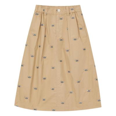 [1件3折价:107.7]美特斯邦威女MTEE史迪奇满绣梭织半裙