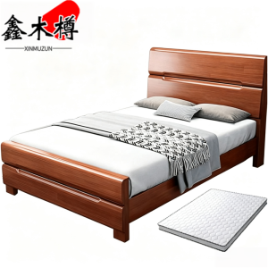 鑫木樽床+床垫j1.5m套