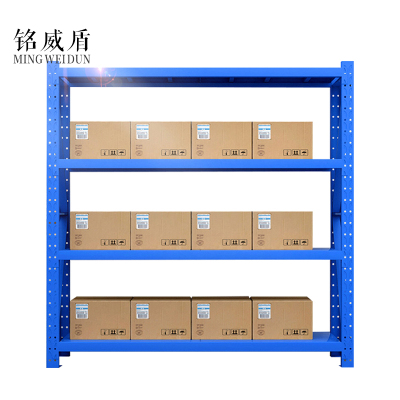 铭威盾仓库仓储货架四层金属五金货架家用中型重型置物架展示架子200KG 200*50*200*4层