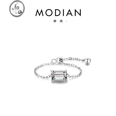 JiMis925银银小众气质开口链式戒指女高级感ins网红个性食指指环尾戒