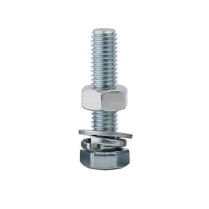 伟鹏双兴 4.8级镀锌外六角螺丝螺栓套装 M10*16mm/套