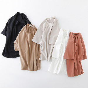 夏季韩版女士新款短袖T恤女衣服宽松纯色上衣女装潮