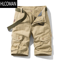 HLCOMAN多口袋工装短裤男宽松直筒休闲5五分夏季薄款ins休闲中裤潮牌帅气