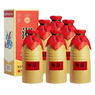 酒鬼酒 湘泉盒优 54度 500ml*6 整箱装 馥郁香型白酒 新老版年份随机
