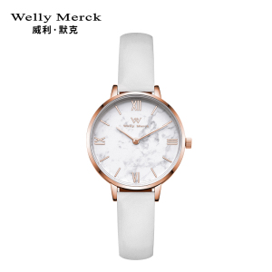 welly merck 威利默克手表女石英表小绿表超薄学生防水个性女士时尚潮流女表WM009L
