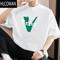 HLCOMAN260g短袖t恤男夏季半袖美式潮流宽松上衣服圆领体恤