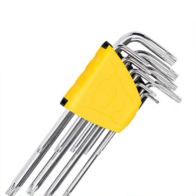 得力工具DL3091_长型中孔花型内六角9件套T10-T50(新VI)