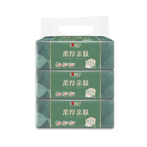 心相印 DT100 抽纸 柔厚亲肤 三层 100抽3包*1提