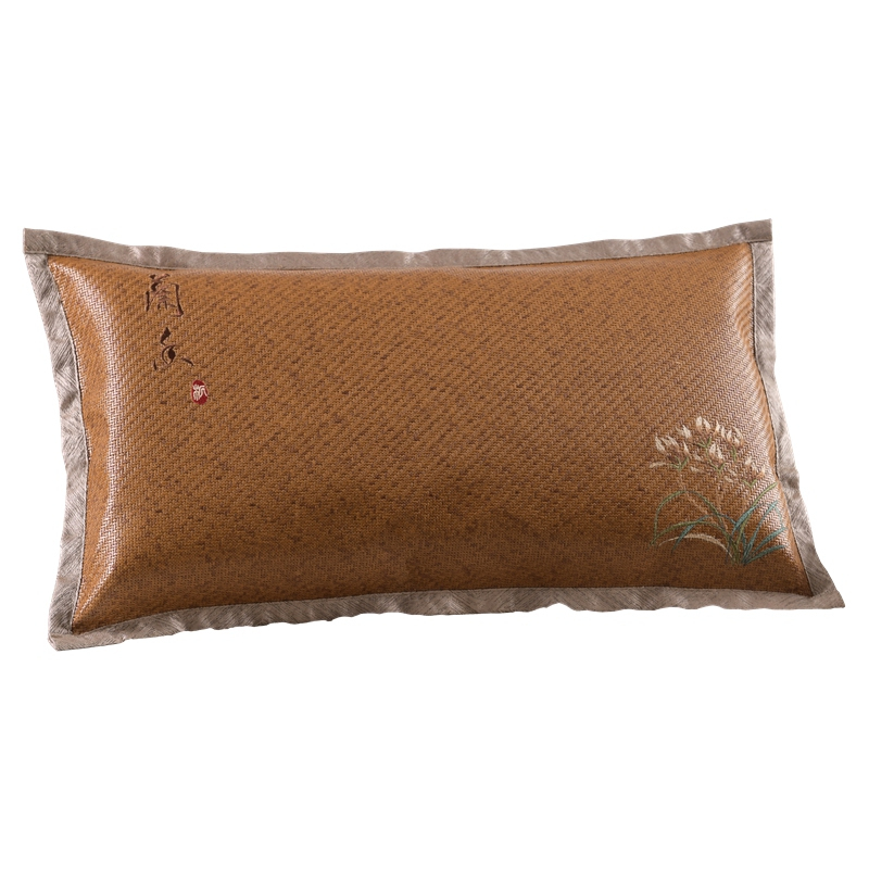 家柏饰(CORATED)夏季冰藤夏凉枕头夏天冰丝凉席荞麦壳皮茶枕芯成人透气凉爽印尼藤