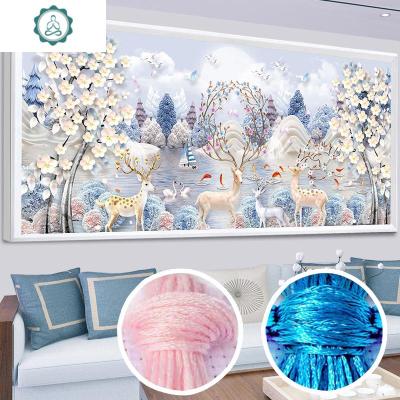 封后(FENGHOU)2020年十字绣新款线绣客厅满绣自己手工大幅大气家用201满绣丝线-180*76厘米线量多百