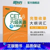 [正版]六级英语新大纲词汇表 完整收录新大纲所有词汇 备考2025年6月cet6级 大学英语六级高频核心单词书籍