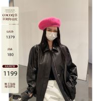COCO LIMITED‘穿搭天菜’休闲复古进口植鞣绵羊皮真皮皮衣女夹克