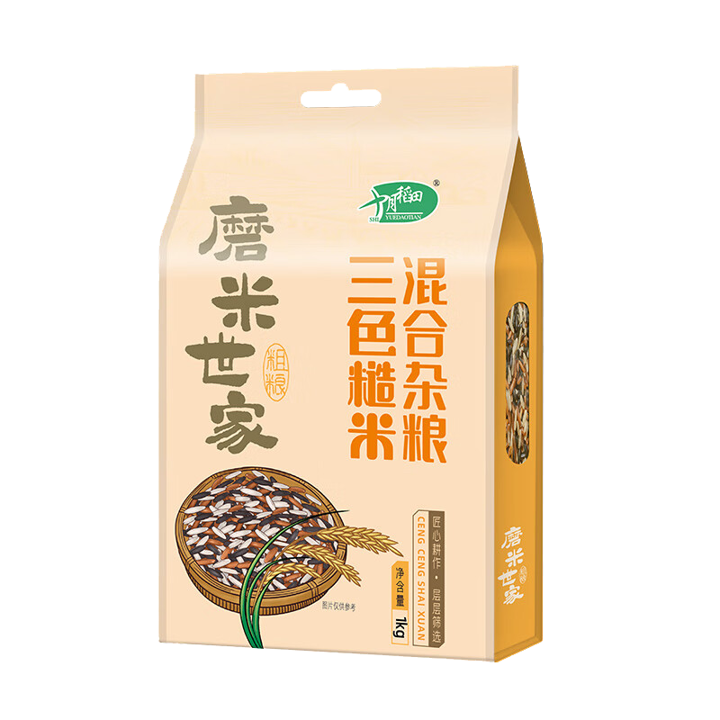 十月稻田 磨米世家 三色糙米 1kg糙米