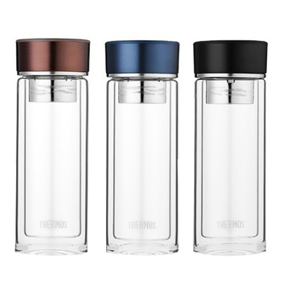 膳魔師茶杯300ml双层玻璃带过滤茶漏TCGD-300(颜色随机)