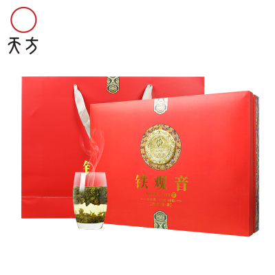 [中华特色]池州馆 天方清香型铁观音茶 400g/听 茶叶礼盒装 铁观音 乌龙茶 茶礼盒 华东