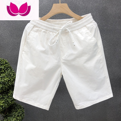 七斓高级感纯色短裤男夏季薄款运动五分裤ins潮牌纯白色痞帅休闲中裤