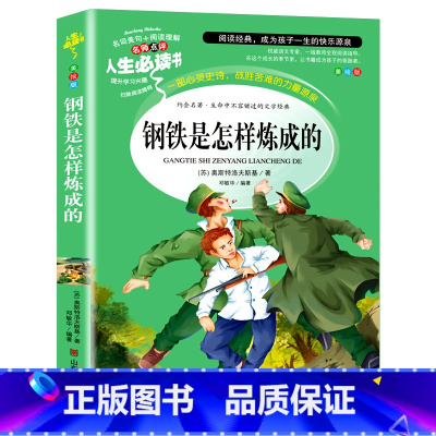 [正版]钢铁是怎样炼成的 书原著 小学生课外阅读书籍三四五六年级青少年儿童文学世界经典名著初中读物完整版单本图书