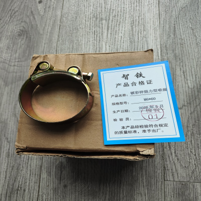 智铁 镀彩锌强力型喉箍 M6*60 个