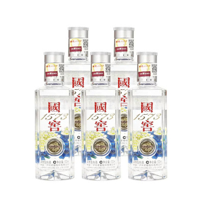 国窖1573中国品味[光瓶]52度100ml*5瓶 小酒自饮