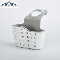 水塑料沥水篮厨房置物架家用收纳三角形沥水架水伸缩沥水挂袋 三维工匠