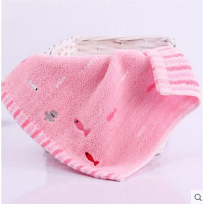 金号(KING SHORE)纯棉A类方巾四方巾 全棉家用洗脸吸水小毛巾 口水巾 T6058H 6058粉红色