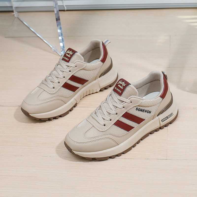 ins韩版新款老爹鞋女2026春季学生跑步运动厚底增高休闲鞋女Y